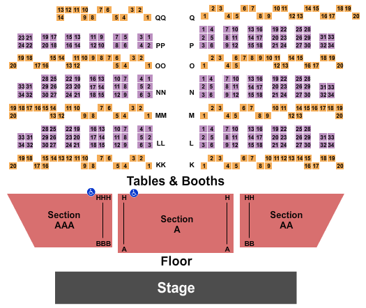 Harrah's Showroom At Harrah's Donny Osmond Seating Chart